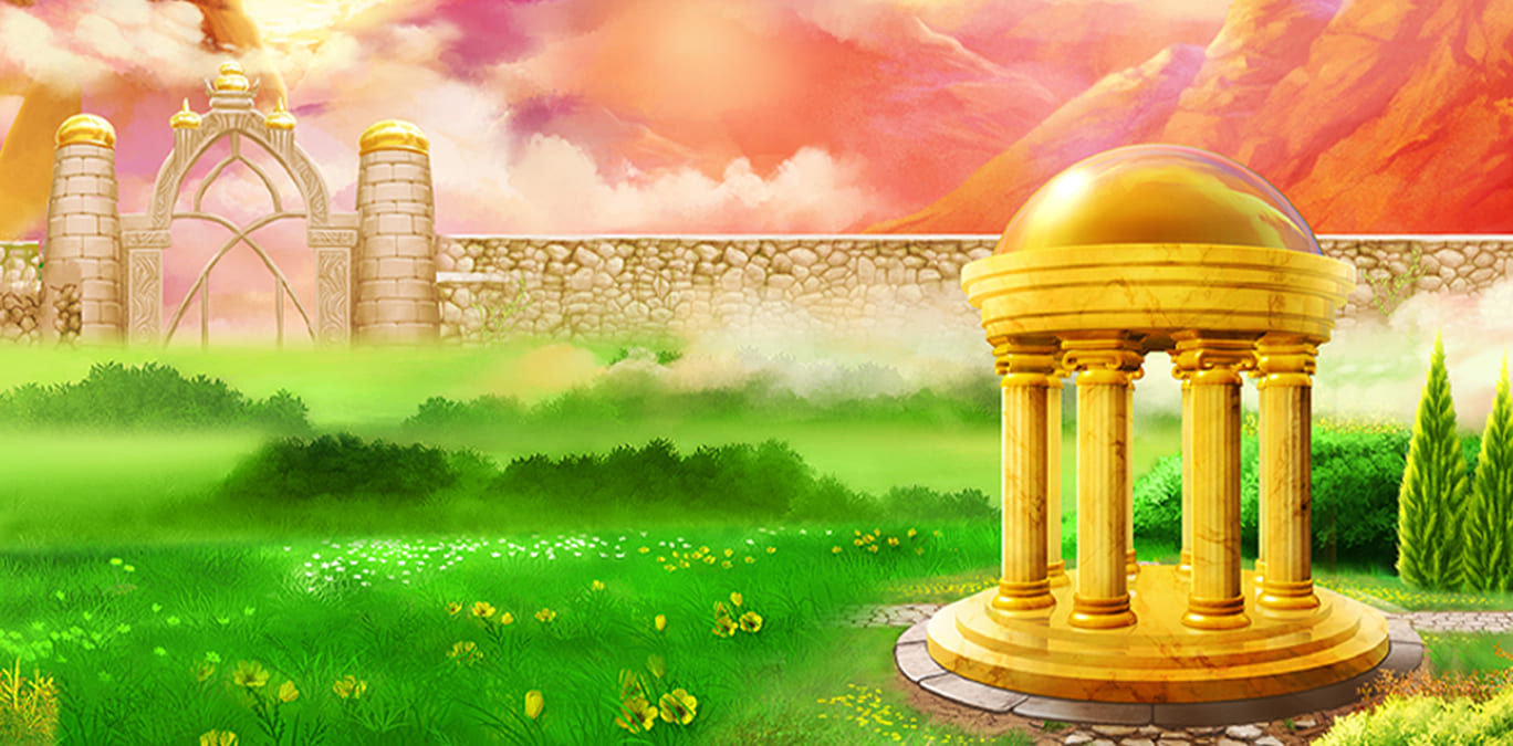 Golden Goddess slot background - DoubleDown Casino