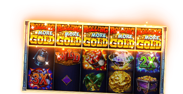 Rolling In More Gold slot reel - DoubleDown Casino
