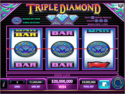 Play your favorite 3-reel slots like Triple Diamond for free
